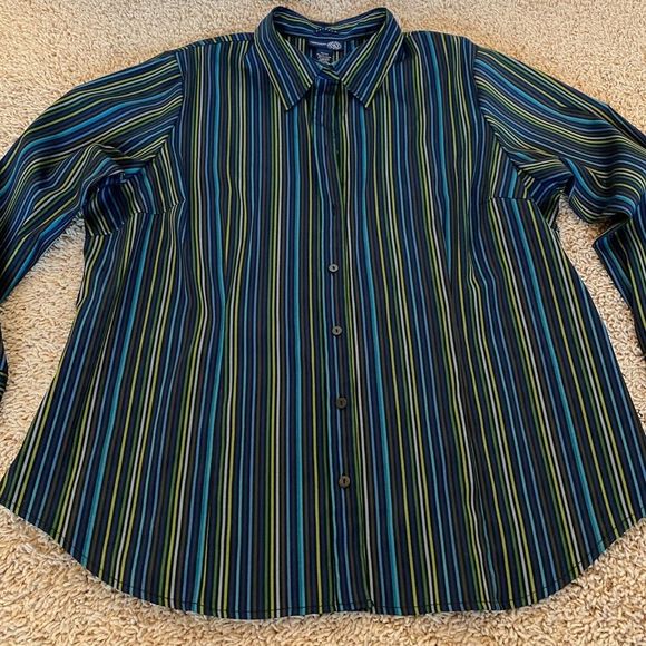 Vintage Venezia Button-Down Shirt, Plus - Picture 3 of 6